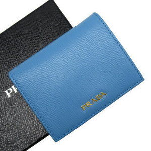 Prada Wallet blue Leather